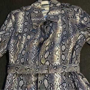 Michael Kors Women's Snake Print Jacket - Gray